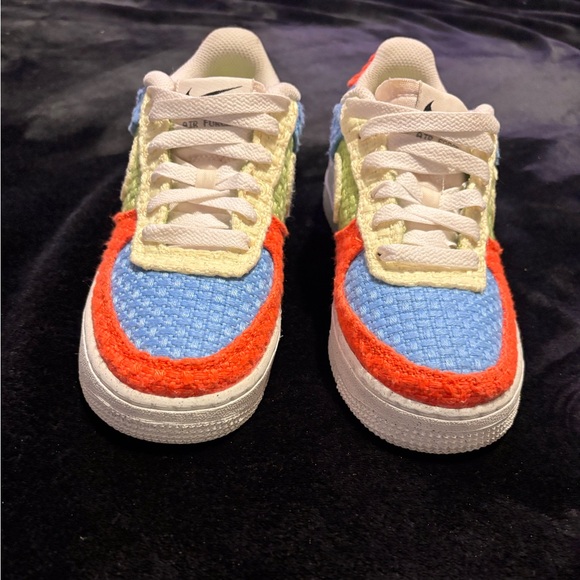 practically brand new NIKE multi-colored “hemp” air force one SNEAKERS size 4Y - Picture 7 of 10
